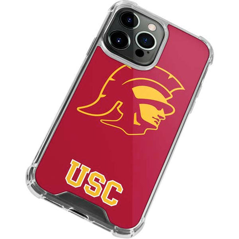 University of Southern California USC Gold Trojan Mascot iPhone 13 Pro Max Clear Case